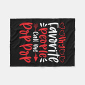 Couverture Polaire Mes gens favoris m'appellent Poppop (Devant (Horizontal))