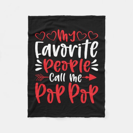 Couverture Polaire Mes gens favoris m'appellent Poppop (Devant)
