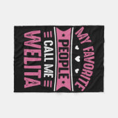 Couverture Polaire Mes Gens Préférés M'Appelent Welita Femmes Mères D (Devant (Horizontal))
