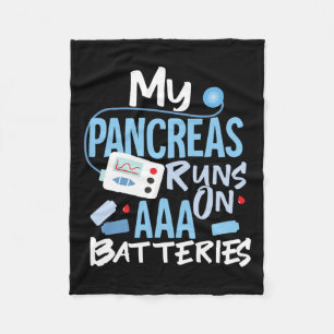 Couverture Polaire Mes Pancréas Fonctionnent Sur Des Batteries Aaa Ty