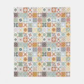 Couverture Polaire Mes racines - Carreaux méditerranéens (Devant)