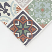 Couverture Polaire Mes racines - Carreaux méditerranéens (Coin)