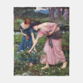 Couverture Polaire Mesdames Picking Roses, John William Waterhouse (Devant)