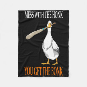 Couverture Polaire Mess With The Honk Goose Game Joueur Massue en Boi