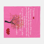 Couverture Polaire Message d'amour fille/mère (Devant (Horizontal))