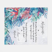 Couverture Polaire Message personnalisé de relation longue distance (Devant (Horizontal))