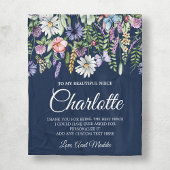 Couverture Polaire Message personnalisé des Fleurs sauvages de nièce