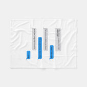 Couverture Polaire Message texte amusant (Devant (Horizontal))