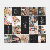 Couverture Polaire Messages personnalisés de confort inspiré et 14 ph (Devant (Horizontal))