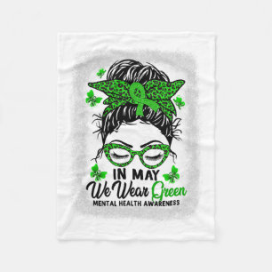 Couverture Polaire Messy Bun en mai nous portons du vert pour la sant
