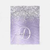 Couverture Polaire Métal brossé violet Parties scintillant d'argent N (Devant)