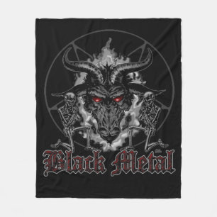 Couverture Polaire Métal de noir de pentagone étoilé de Baphomet