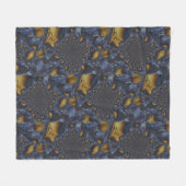 Couverture Polaire Métal Moulé or et argent bleu (Devant (Horizontal))