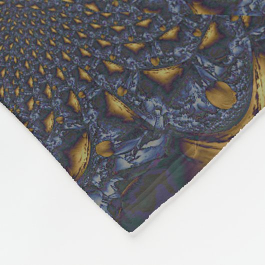 Couverture Polaire Métal Moulé or et argent bleu (Coin)