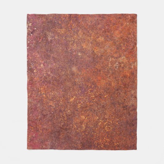 Couverture Polaire métal rustique : surface texturée. (Devant)