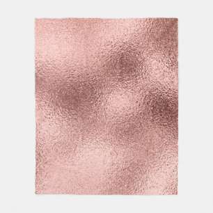 Couverture Polaire Métallique d'or rose : brillant Vintage.
