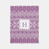 Couverture Polaire Météo du sucre | Vacances Monogrammes (Devant)