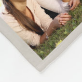 Couverture Polaire Méthode de collage photo personnalisée (Coin)