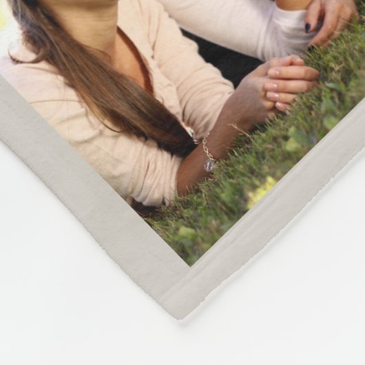 Couverture Polaire Méthode de collage photo personnalisée (Coin)