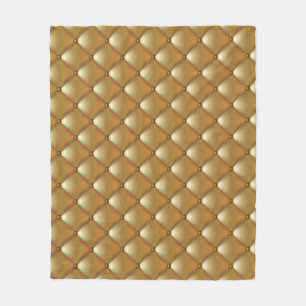 Couverture Polaire Meubles en cuir doré, canapé vintage.