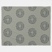 Couverture Polaire Mexicaine Aztec Sun Stone Maya Calendrier 1 (Devant (Horizontal))