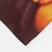 Couverture Polaire Mexicaine Vintage fille avec tresses longues (Coin)