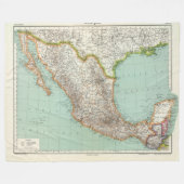 Couverture Polaire Mexique - carte du Mexique (Devant (Horizontal))