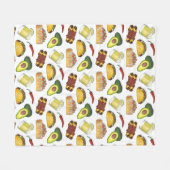 Couverture Polaire Mexique Tex Mex Nourriture Taco Enchilada Chimicha (Devant (Horizontal))
