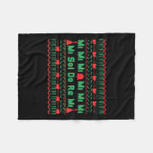 Couverture Polaire Mi Mi Mi Sol Do Re Mi Music Notes Teacher Ugly Chr (Devant (Horizontal))