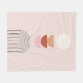 Couverture Polaire Mi-Siècle Moderne 08 Arch Blush Rose (Devant (Horizontal))