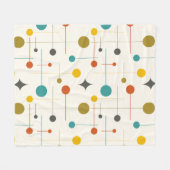 Couverture Polaire Mi-siècle Moderne Abstrait Motif 29 Crème (Devant (Horizontal))