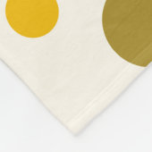 Couverture Polaire Mi-siècle Moderne Abstrait Motif 29 Crème (Coin)
