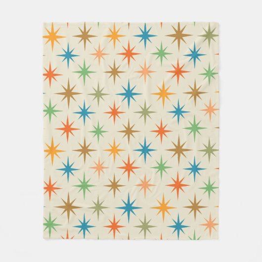 Couverture Polaire Mi-siècle moderne coloré démarrage atomique (Devant)