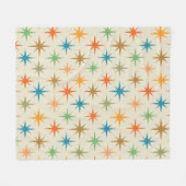 Couverture Polaire Mi-siècle moderne coloré démarrage atomique (Devant (Horizontal))