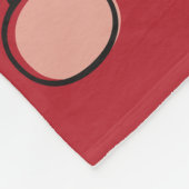 Couverture Polaire Mi-siècle Moderne Rétro Art de Noël Rouge (Coin)