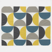 Couverture Polaire Mi-siècle moderne Turmer Gunmetal et bleu (Devant (Horizontal))