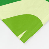 Couverture Polaire Mi-Siècle Retro Starburs Sur Green Ogee Motif (Coin)