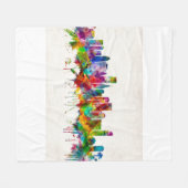 Couverture Polaire Miami Florida Skyline (Devant (Horizontal))