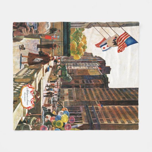 Couverture Polaire Michigan Avenue, Chicago par John Falter (Devant (Horizontal))