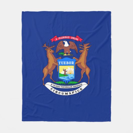 Couverture Polaire Michigan State Flag Design (Devant)