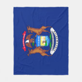 Couverture Polaire Michigan State Flag Design (Devant)