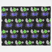 Couverture Polaire Microbes Virales (Devant (Horizontal))