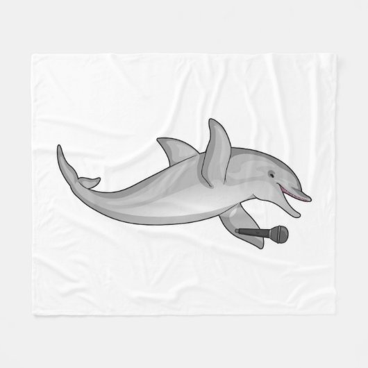 Couverture Polaire Microphone Dolphin Singer (Devant (Horizontal))