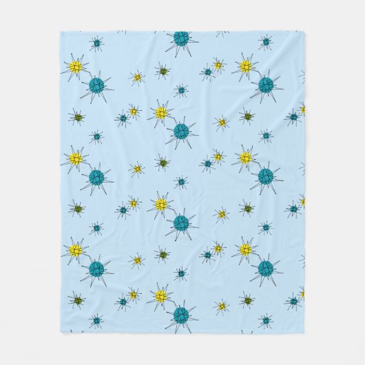 Couverture Polaire Mid-Century Atomic Starburst (Devant)