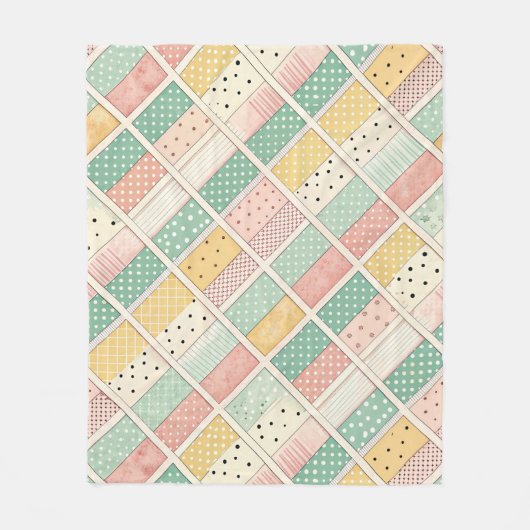 Couverture Polaire Mid-Century Geometric Design with Dots & Lines 4 (Devant)