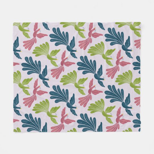 Couverture Polaire Mid-Century Modern Firebirds  (Devant (Horizontal))