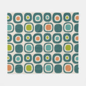 Couverture Polaire Mid Century Modern Garden Path Pattern (Devant (Horizontal))