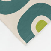 Couverture Polaire Mid Century Modern Garden Path Pattern (Coin)