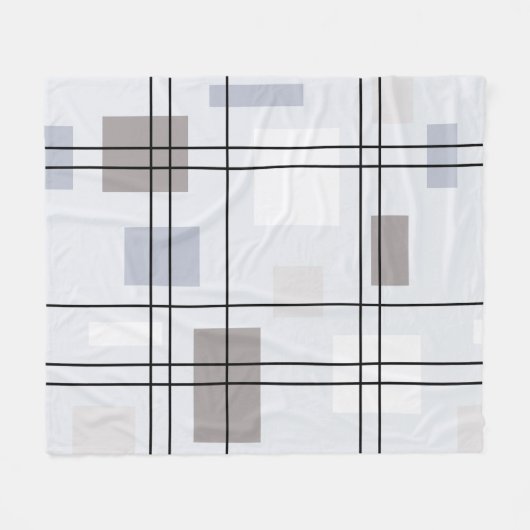 Couverture Polaire Mid Century Modern Geometric 16 (Devant (Horizontal))