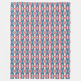 Couverture Polaire Mid-Century Modern Geometric Art Pattern Print